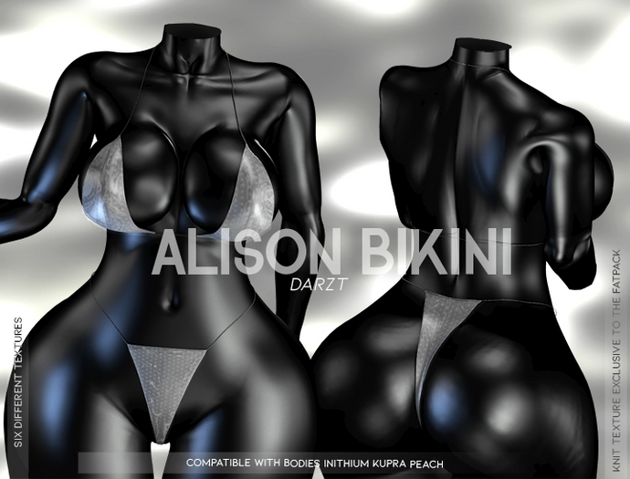 l DARZT l ALISON BIKINI  I WHITE I KUPRA & PEACH