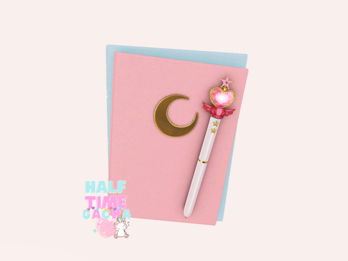 *Tentacio* CUte girl needs moon notebook pink