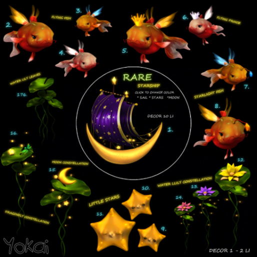 7.YOKAI - Star Ocean - Starlight Fish (gold)