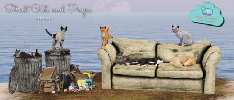 Second Life Marketplace - HIDEKI - STREET CATS AND PROPS