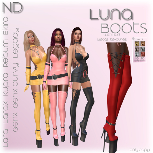 [ND] Luna Boots Red