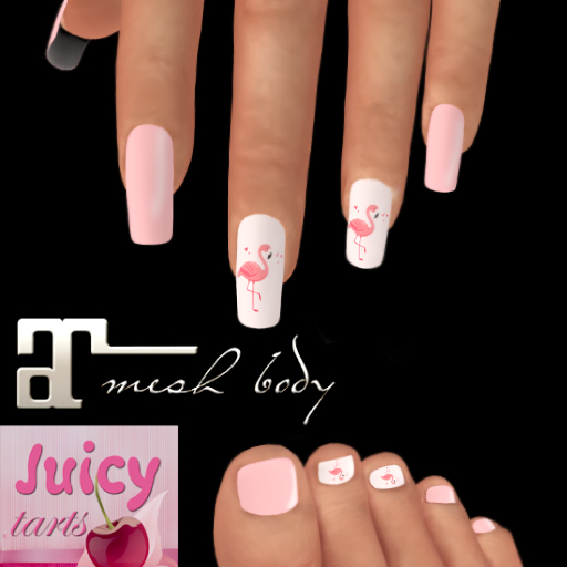 Pink Flamingo Nail Appliers