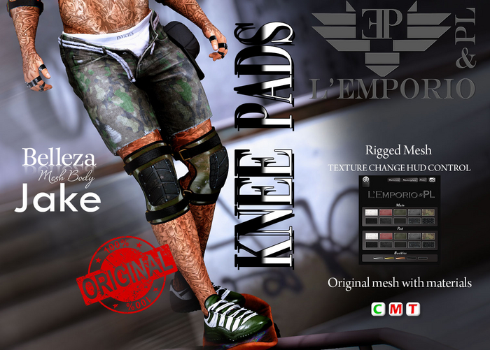 L'Emporio&PL::* Knee Pads*::-Belleza Jake V2-Rigged-