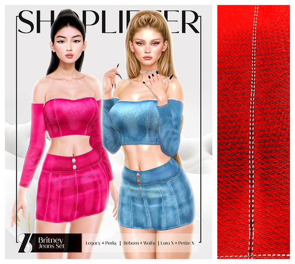 [SHOPLIFTER] - "Britney" Skirt / RED