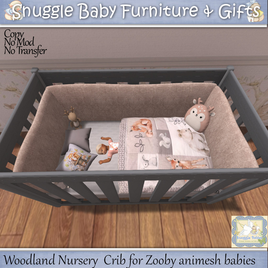 Woodland Nursery  Crib for Zooby animesh babies Boxed