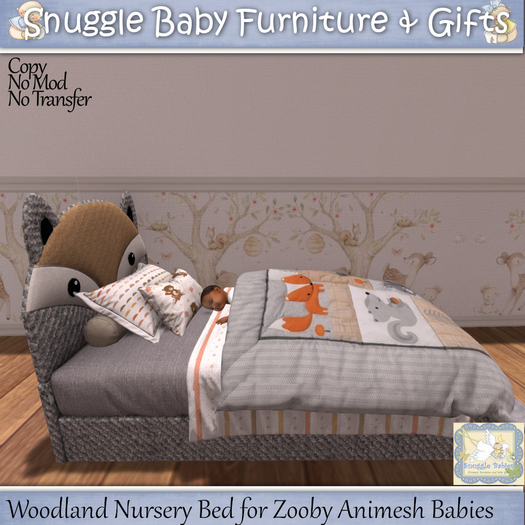 Woodland Nursery Bed for Zooby Animesh Babies 