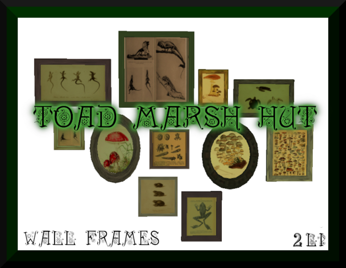 toad marsh hut wall frames 2li