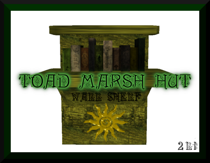 toad marsh hut wall shelf 2li