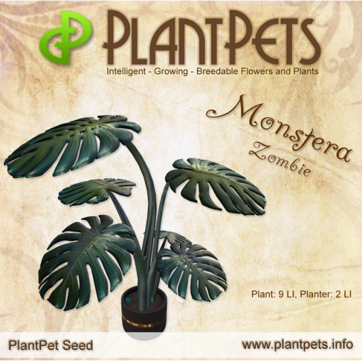 PlantPet Seed [Monstera *Zombie*]  v.3.088