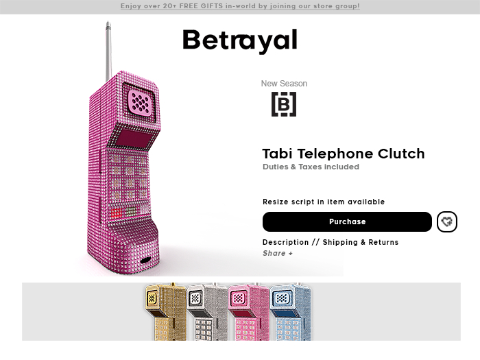 BETRAYAL. Tabi Diamond Clutch Pack - UNISEX Bento Poses + RESIZABLE