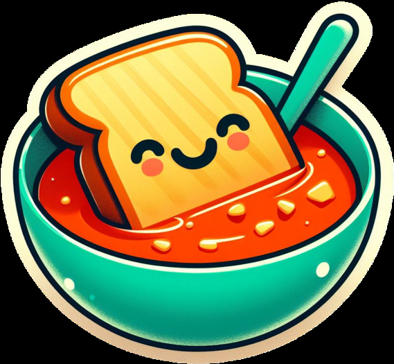 Grilled Cheese in Tomato Soup