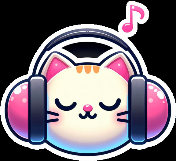 Music Kitty Sticker