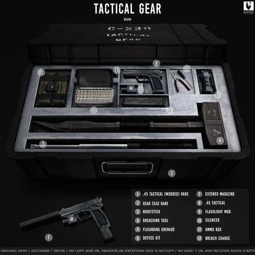 :BAMSE: Tactical Gear - .45 Tactical [MODDED] RARE