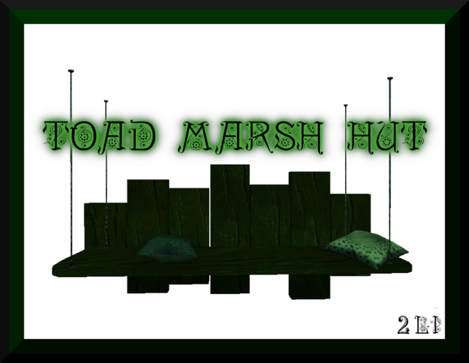 toad marsh hut hanging bench 2li