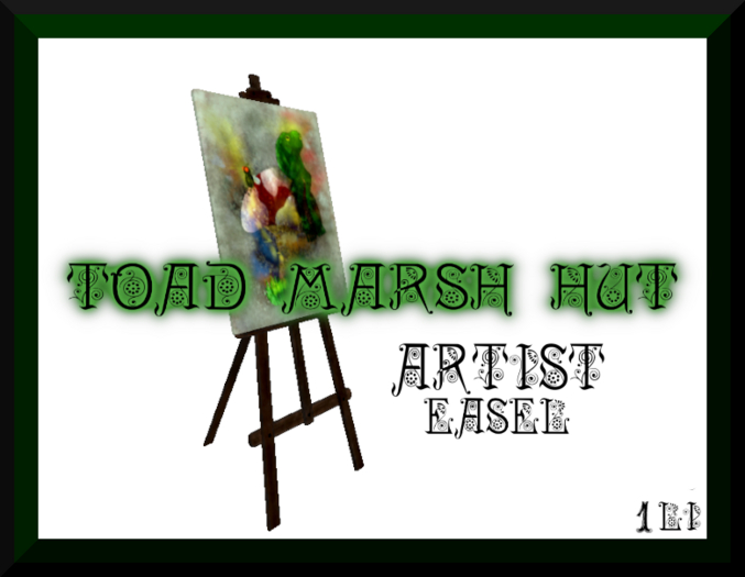 toad marsh hut easel 1li