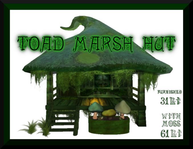 Furnished toad marsh hut