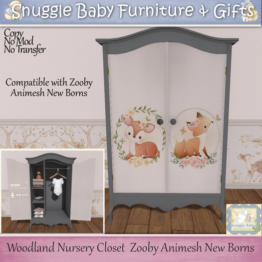 Woodland Nursery Closet  Zooby Animesh NewBorns 