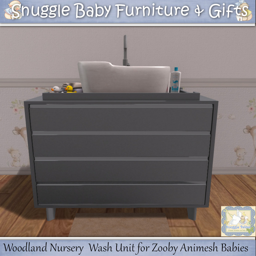 Woodland Nursery  Wash Unit for Zooby Animesh Babies 