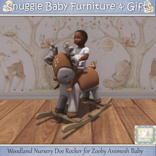 Woodland Nursery Doe Rocker for Zooby Animesh Baby 
