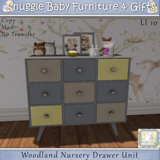 Woodland Nursery Drawer Unit By Snuggle Baby 