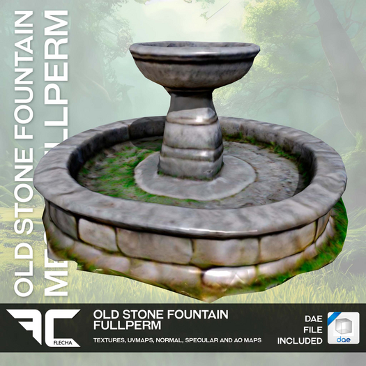 FLECHA Old Stone Fountain Fullperm