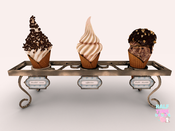 8f8 - 16. IceDreams Brown Ice Cream Display