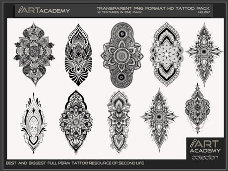Tattoo Texture Map Second Life Marketplace - @PAA - Tattoo Texture Pack 257!