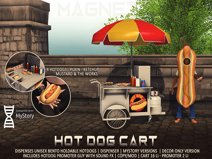 Magnetic - Hot Dog Cart