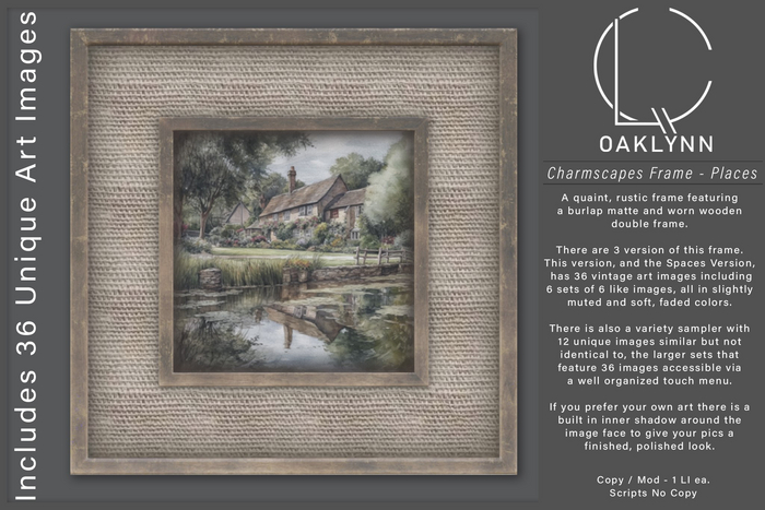 Oaklynn Charmscapes Frame - Places