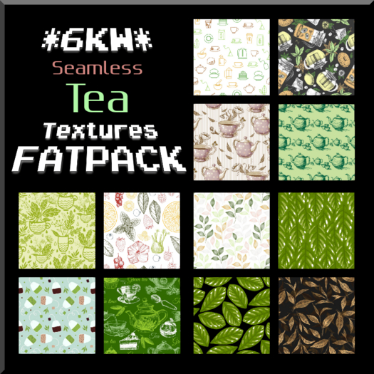 *6KW* FULL PERM Seamless Tea Textures FATPACK