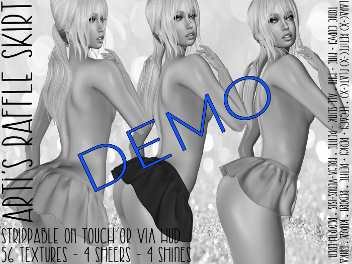 [ARTi'S] Raffle Skirt DEMO (Strippable + Sheer)