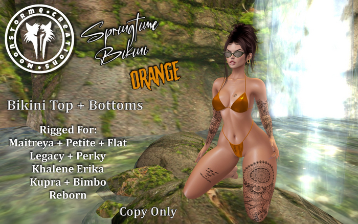 [M] Springtime Bikini (Orange) 