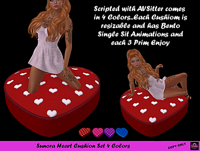 Sunora Heart Cushion Set