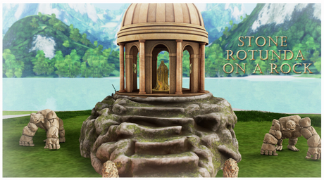 Second Life Marketplace - EVH Stone Rotunda on a Rock