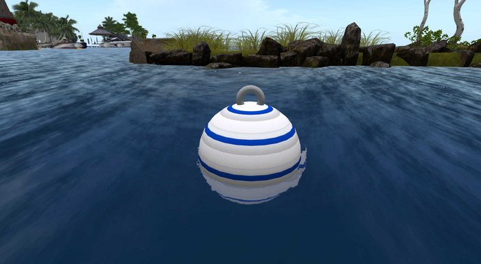 Mooring Ball White and Blue