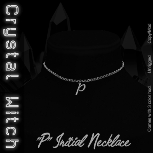 -CW- P Initial Necklace  DEMO