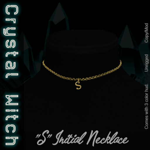 -CW- S Initial Necklace