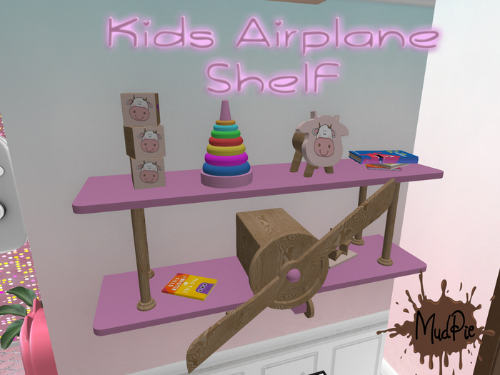 .:MudPie:. Kids  Airplane Shelf 