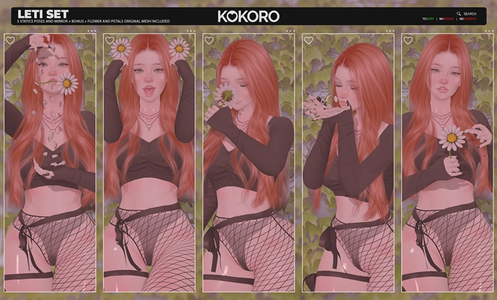 Kokoro Poses - Leti - Fatpack (Bento Pose)