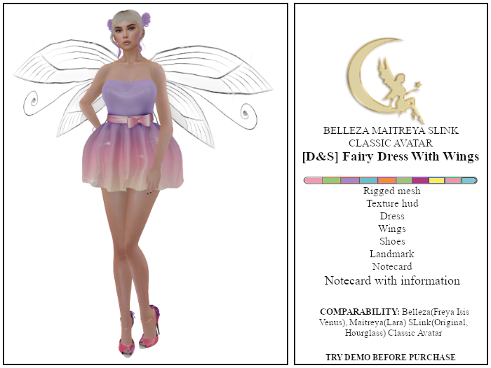 [D&S] Fairy Dress With Heels (Unpacker)