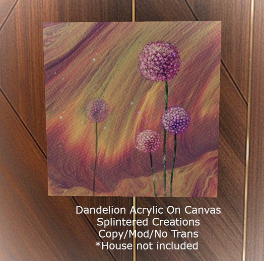 Dandelion Acrylic Canvas Pic 