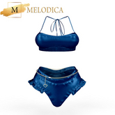 Blue Erika Silk Outfit