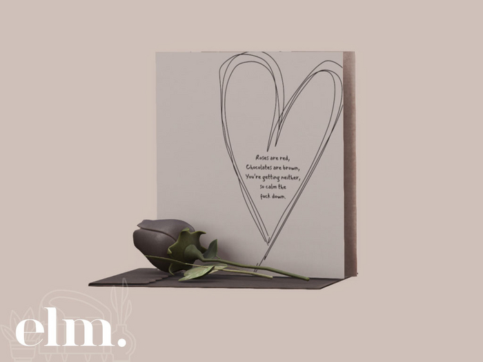 Elm. Valentine's Card//Calm Down