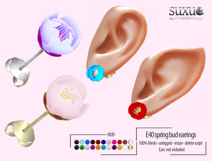 Earrings Flower Demo