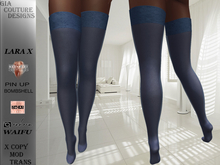 "GCD" Marilyn Opaque Stockings Lapis