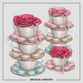 BROKEN ARROWS - Bloom - Pile & Macarons - White 