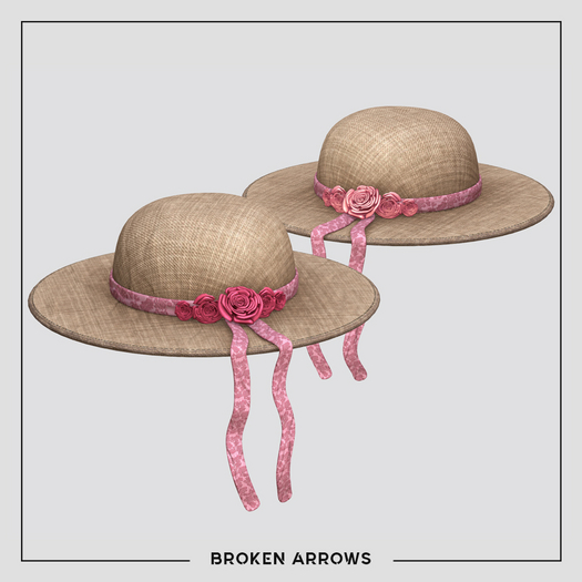 BROKEN ARROWS - Bloom - Hat Pink Ribbon  
