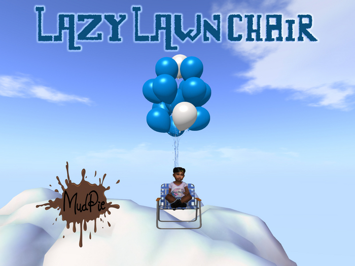 .:MudPie:. Lazy Lawn Chair Blue 