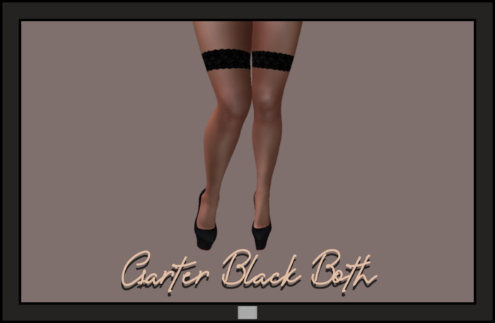 ~AB~ Garter Black Both
