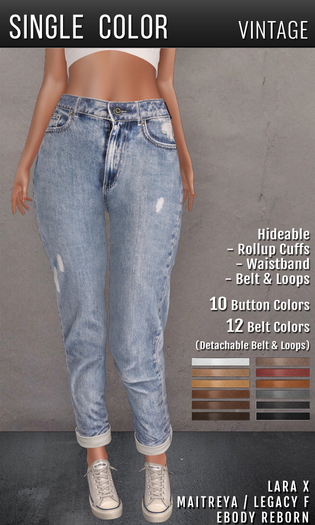 {COLD-ASH} LIA Boyfriend Jeans (single-vintage)